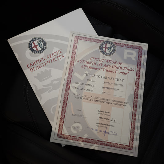 Giulia Quadrifoglio 2.9 "Tributo Giorgio"